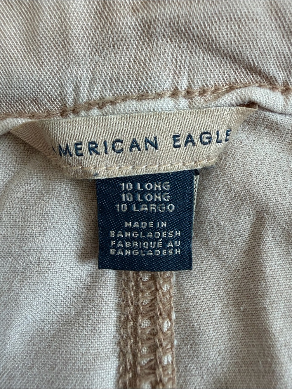 American Eagle Dreamy Drape Stretch Cargo Super High-Waisted Baggy Wide-Leg Pant - Picture 10 of 14